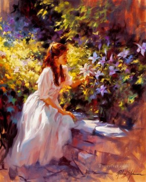 Beautiful Girl RSJ 01 Impressionist Oil Paintings